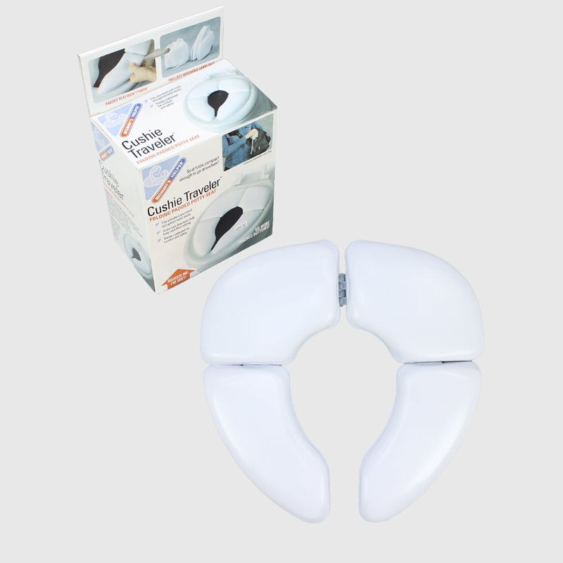 White Foldable Soft Toilet Seat