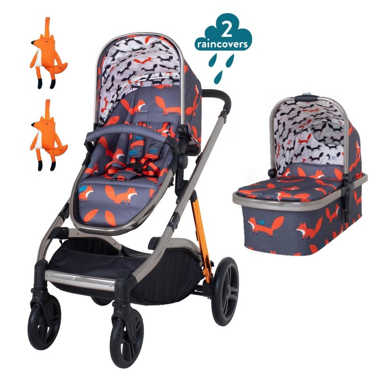 Wow XL Pram & Pushchair Charcoal Mister Fox