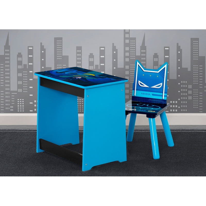 Batman Kids Wood Art Desk and Chair Set