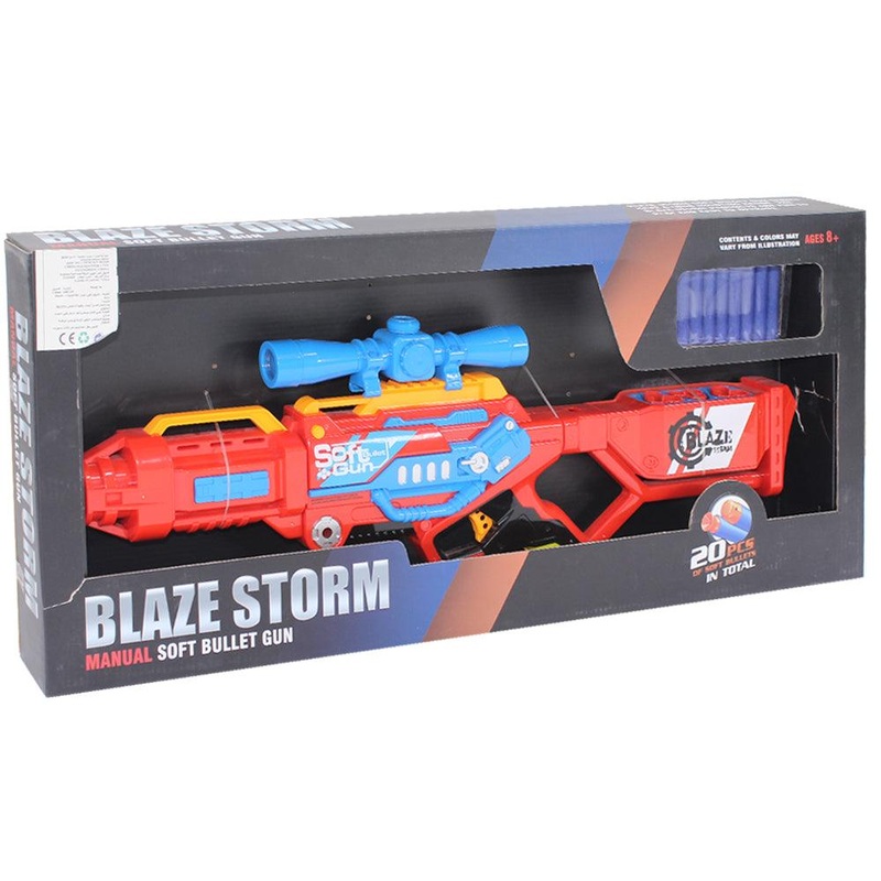 Blaze Storm Manual Soft Bullet Gun