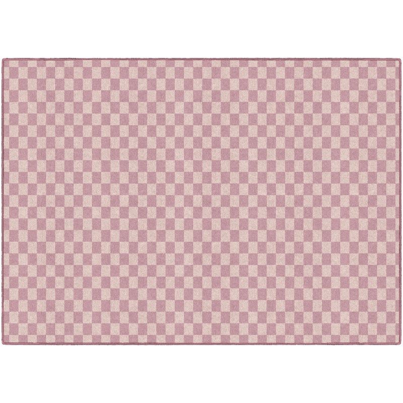 Blush Checkerboard Rug By Schoolgirl Style