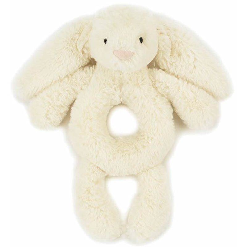 Jellycat Bashful Bunny Grabber in Cream, 7″
