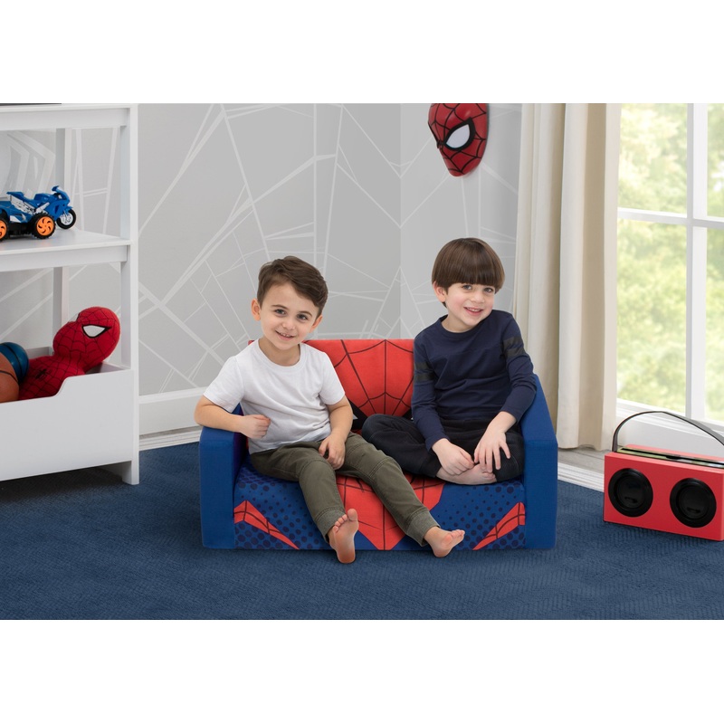 Spider-Man Cozee Flip-Out Sofa – 2-in-1 Convertible Sofa to Lounger for Kids