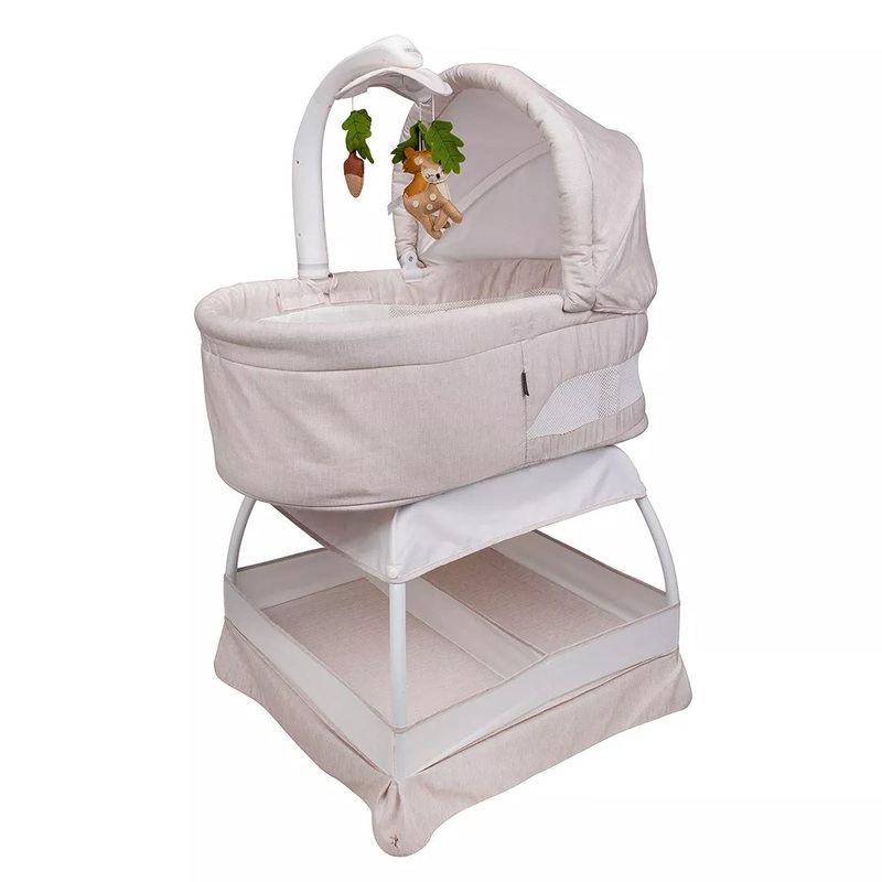 Sweetli Calm Bassinet with Cry Recognition – Wheat Melange