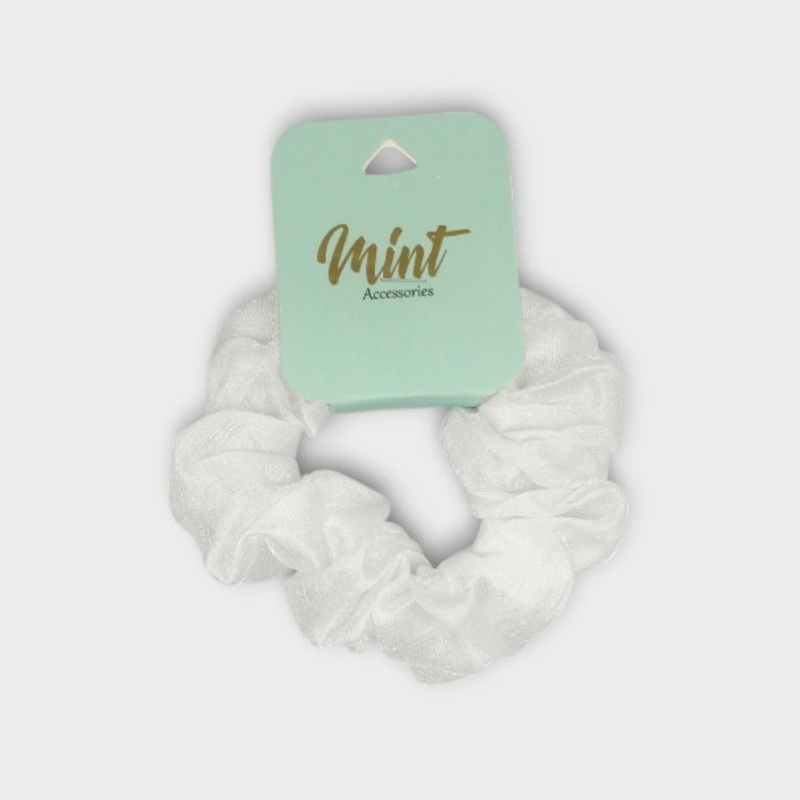 White Hair Scrunchy