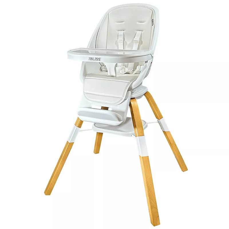 2-in-1 Turn-A-Tot High Chair with 360 Swivel – Cream