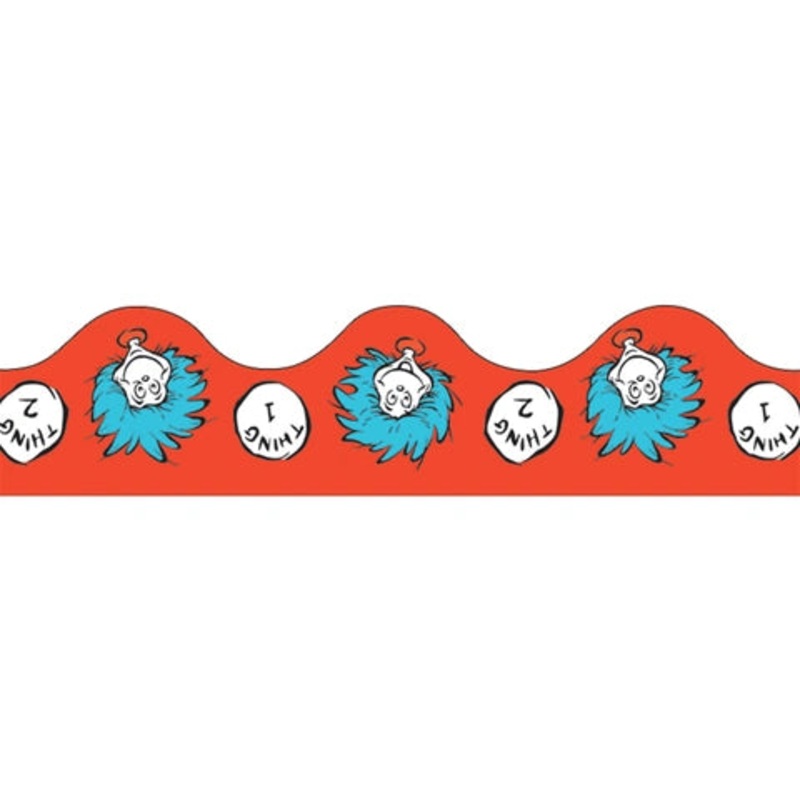 Dr. Seuss Thing 1 and 2 Deco Trim