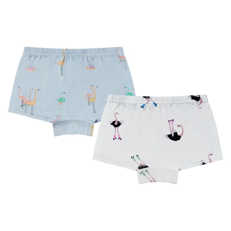 Girls Boy Short Bamboo Underwear – 2 Pack