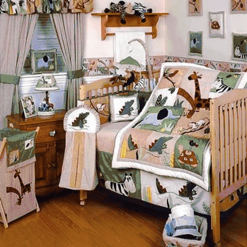 KidsLine Zanzibar 5 Piece Crib Bedding Set