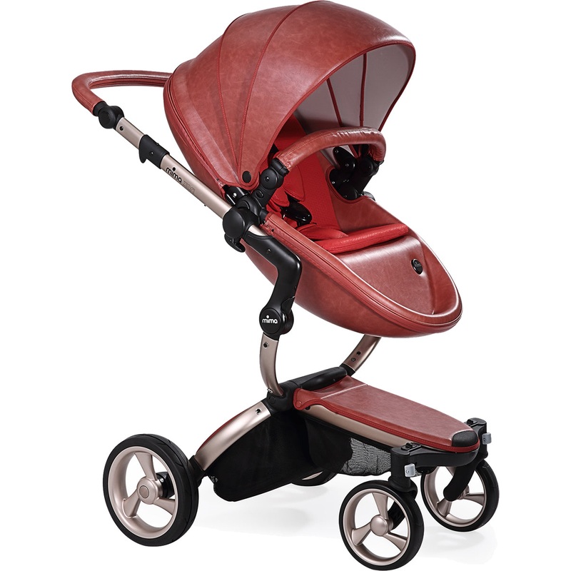 Mima 2019 Xari Complete Stroller, Rose Gold – Sicilian Red / Ruby Red