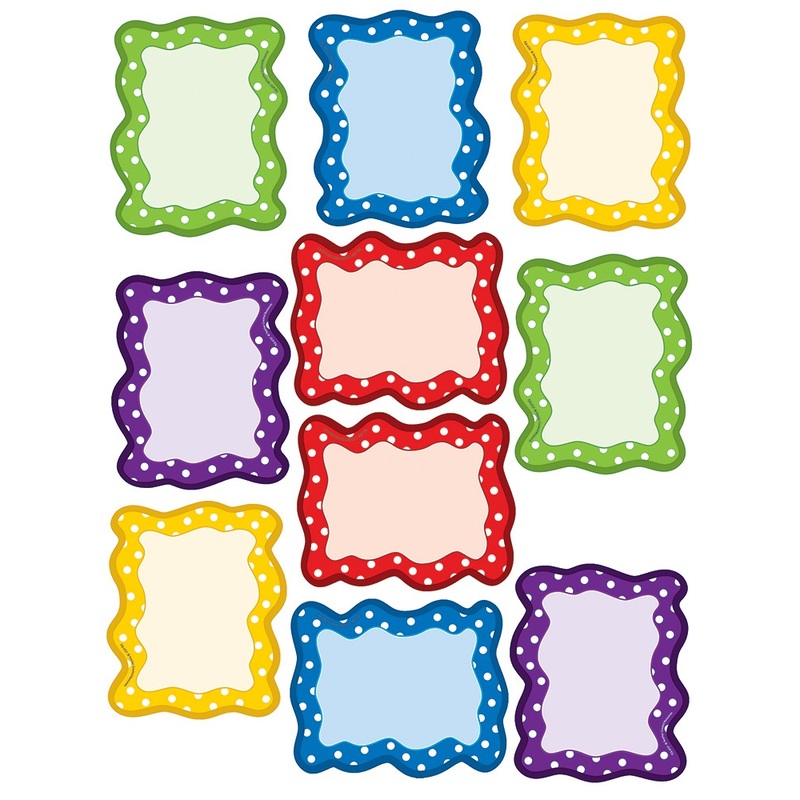 Polka Dots Blank Cards Accents