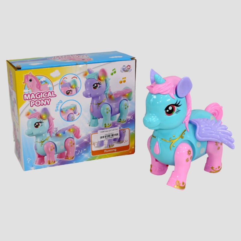 Toy Kingdom Electric Walking Unicorn – 3D Light & Music Ramadan Lantern