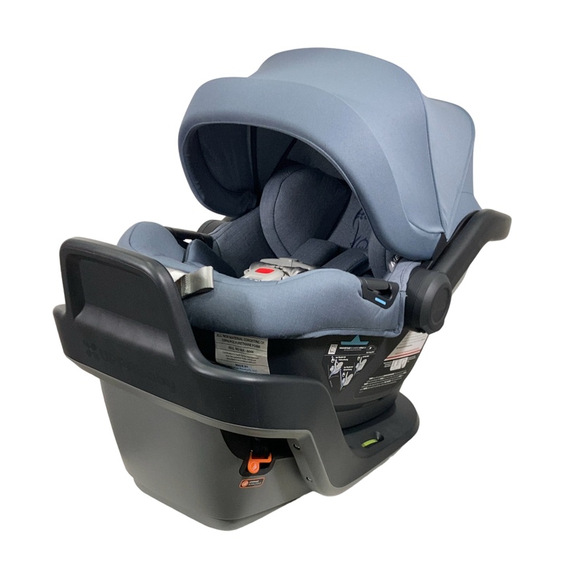 UPPAbaby MESA MAX Infant Car Seat and Base, 2023, PureTech Gregory (Blue Melange)