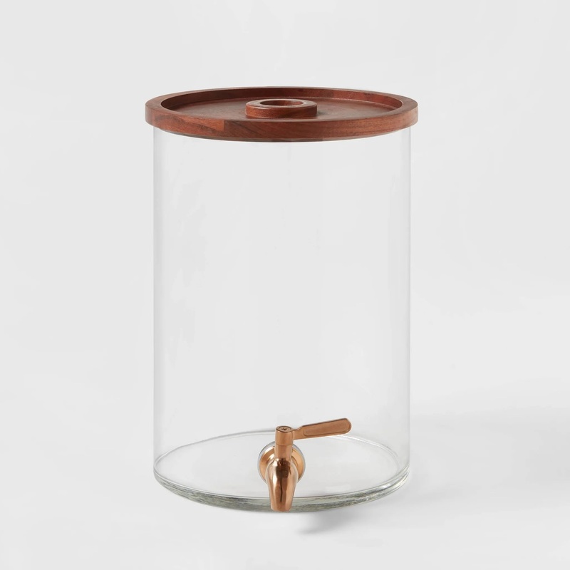 2gal Glass Modern Beverage Dispenser