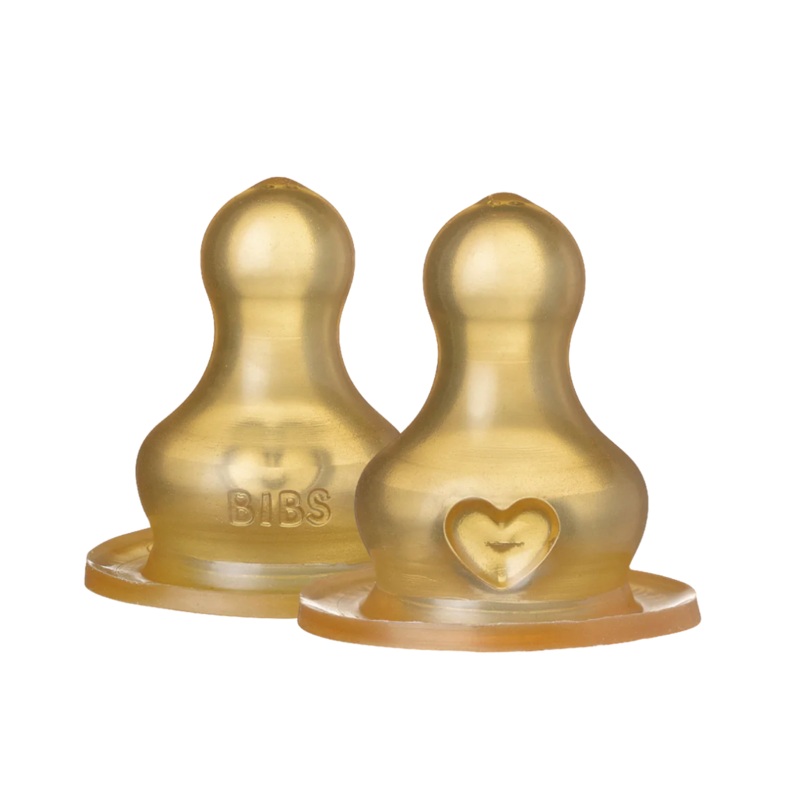 BIBS Bottle Nipple 2 Pack Latex – Slow Flow