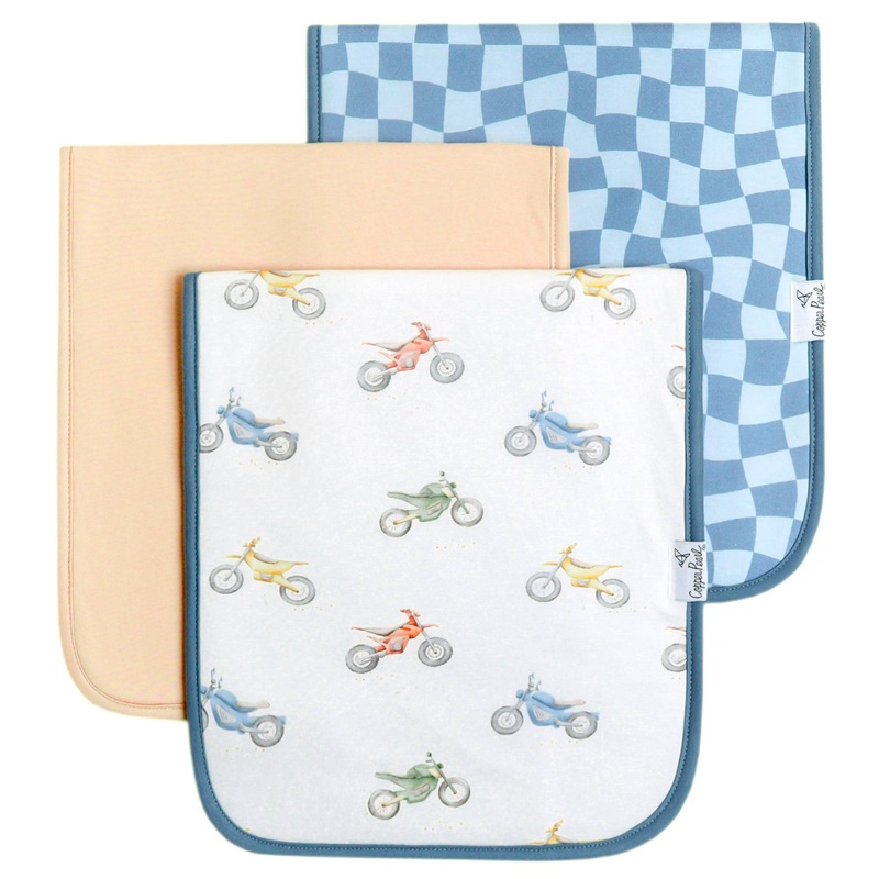 Copper Pearl Premium Burp Cloths | Ryder