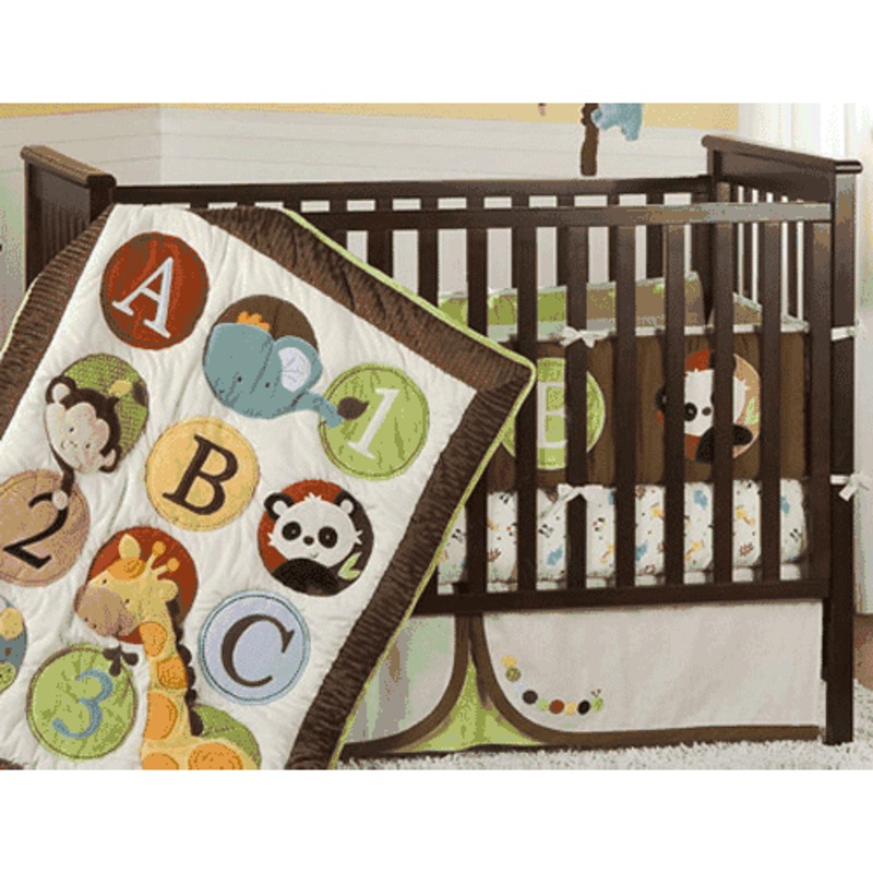 KidsLine Peek-A-Boo Pals 6 Piece Crib Set