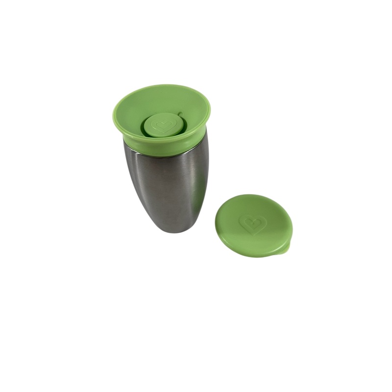 Munchkin Miracle Stainless Steel 360 Sippy Cup, Green