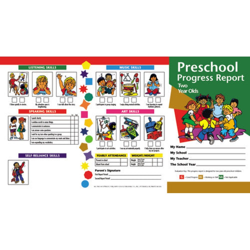 Preschool Progress Reports for Two Year Olds