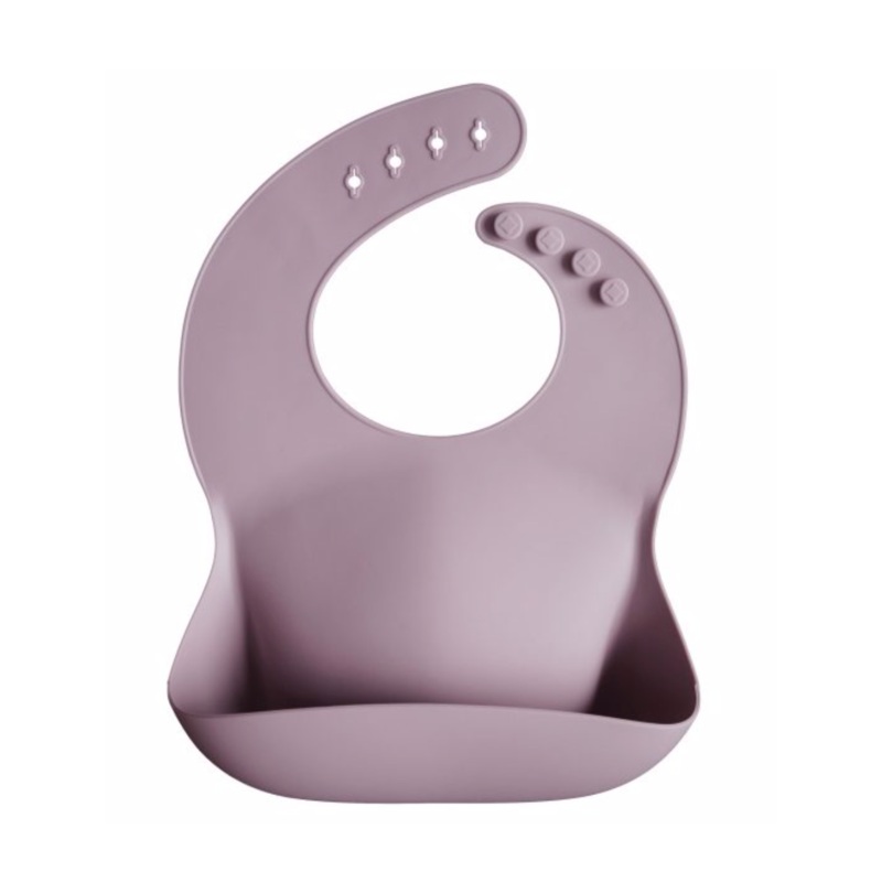 Silicone Bib – Pale Mauve