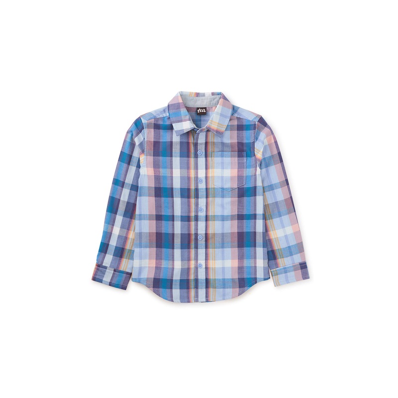 Tea Collection Button UP Short – Kalmar Plaid
