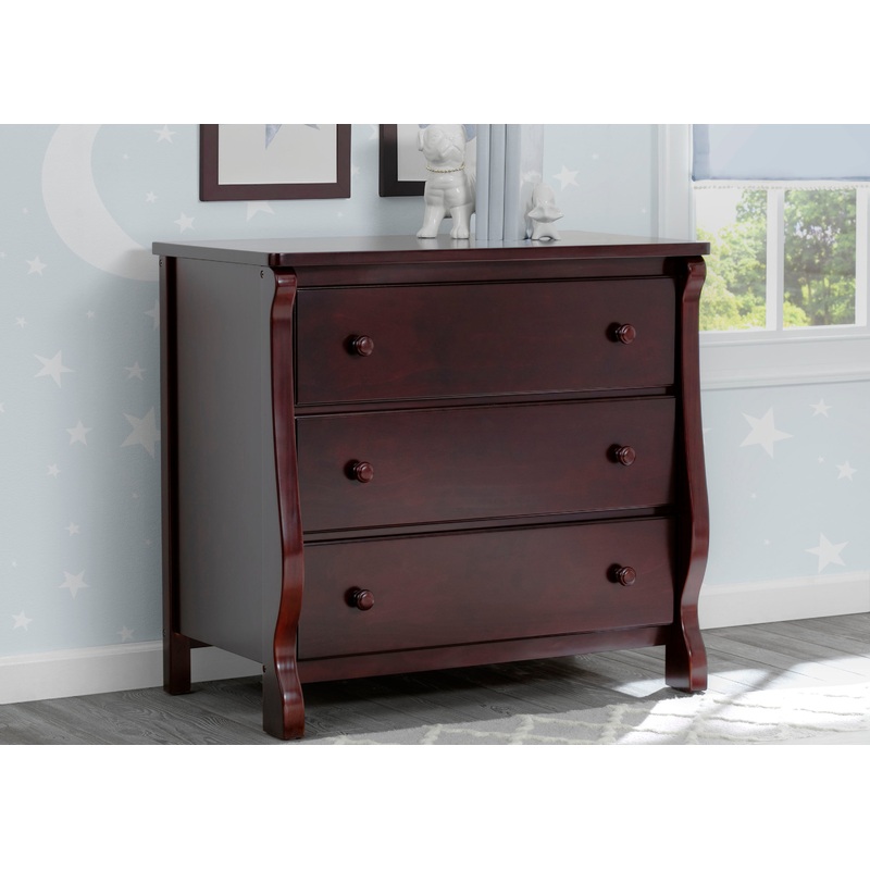 Universal 3 Drawer Dresser with Interlocking Drawers