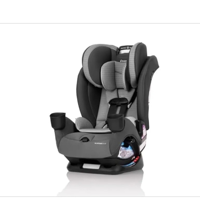 All4Stages Slim 4-in-1 Convertible Car Seat – Baldwin Gray (See Description)