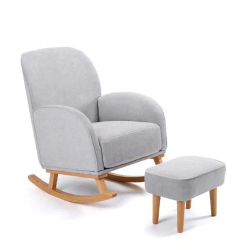 Babymore – Freya Nursing Chair with Stool – Grey