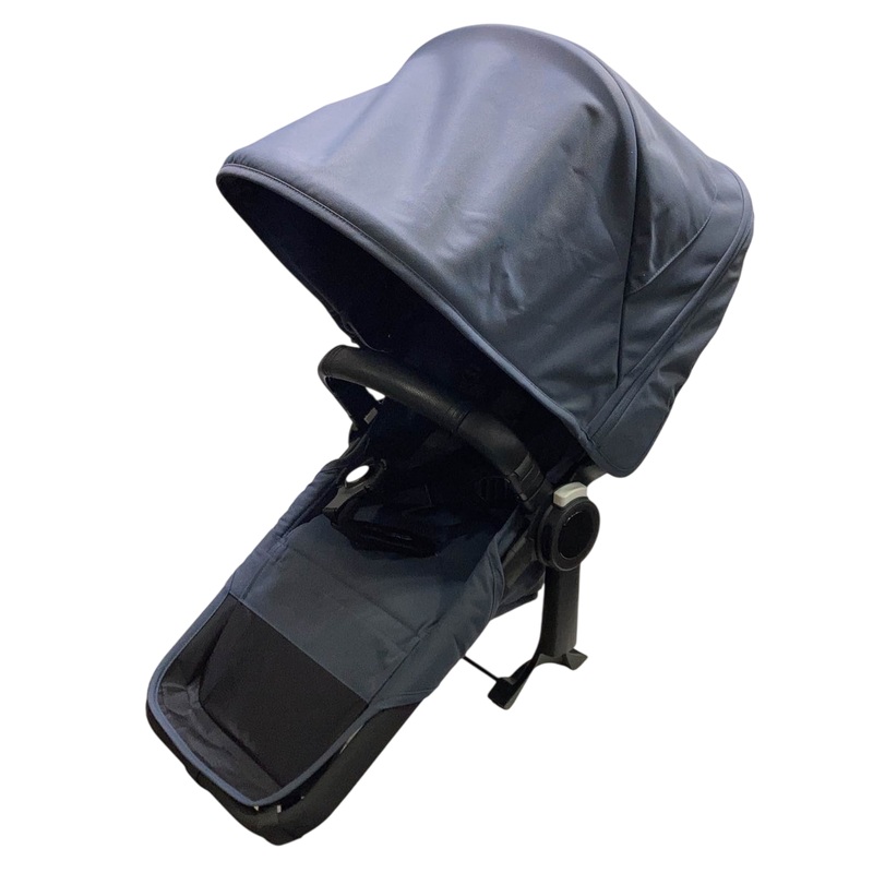 Bugaboo Donkey 5 Duo Extension Set, 2023, Black, Midnight Black, Stormy Blue, with Canopy