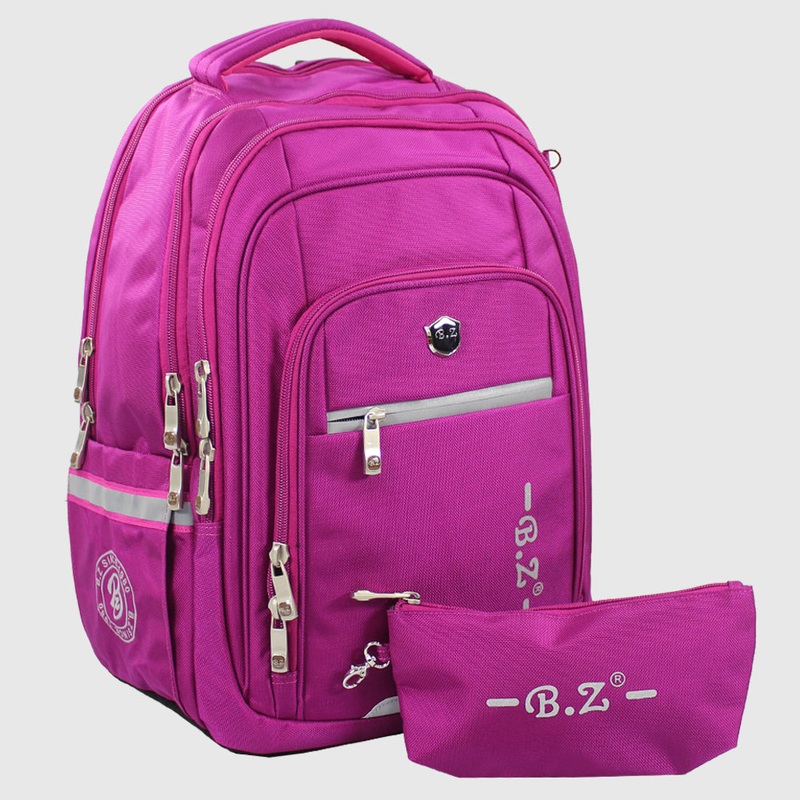 Fuchsia 20 Inches Backpack + Pencil Case
