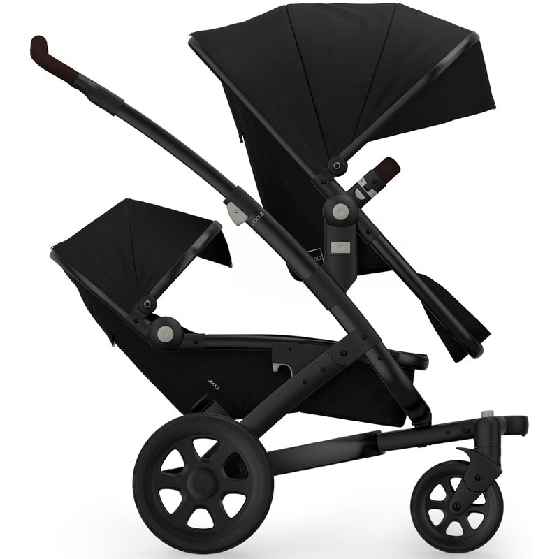 Joolz Geo 2 Tailor Twin Stroller – Black/Black/Black/Dark Brown Ajour