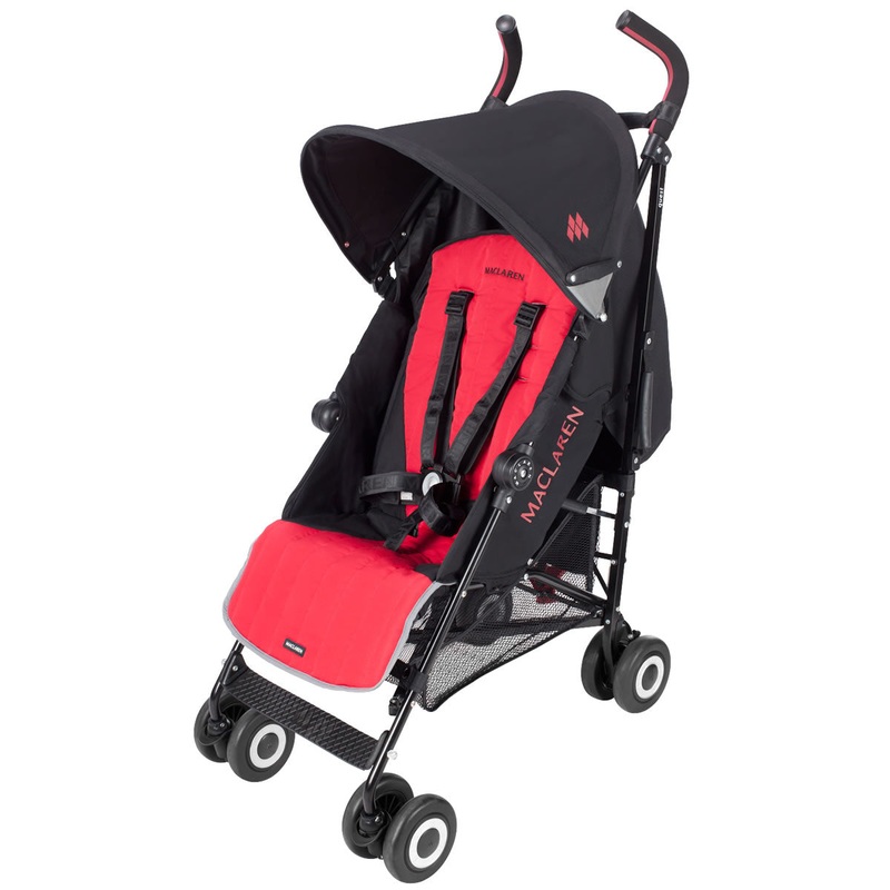 Maclaren Open Box Quest Sport Stroller – Charcoal / Coral Orange