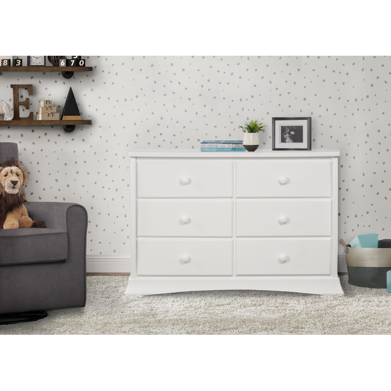 Bentley 6 Drawer Dresser with Interlocking Drawers