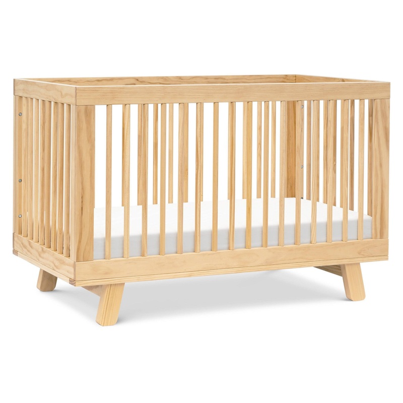 Hudson 3-in-1 Convertible Crib with Toddler Rail – Natural