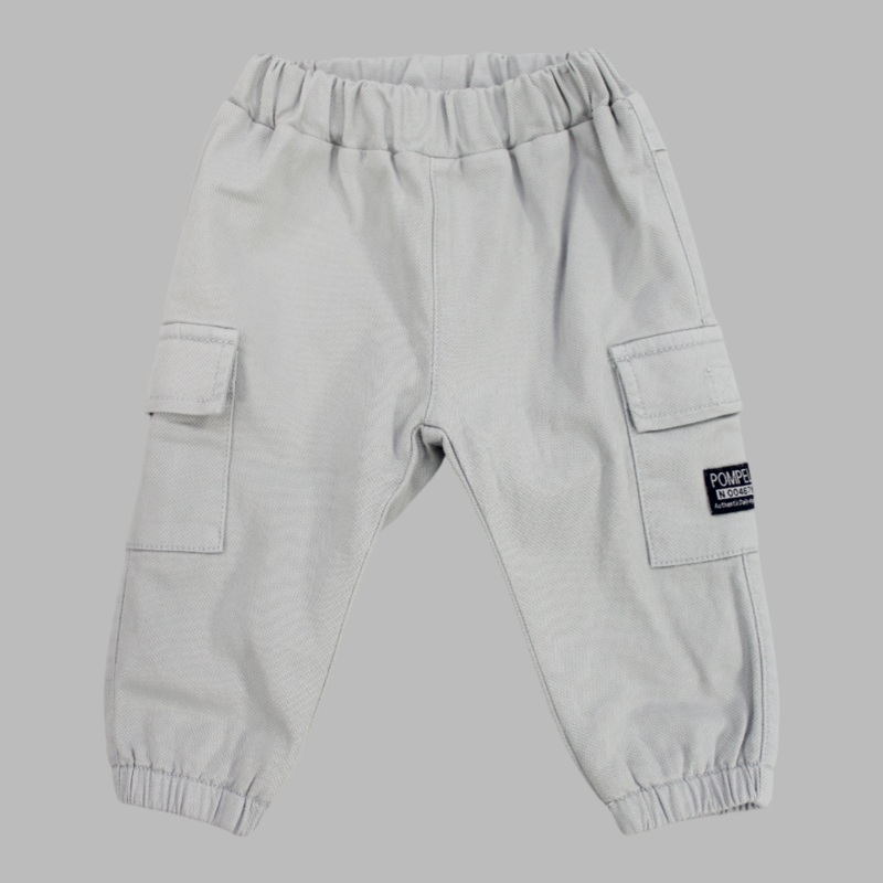 Plain Gabardine Cargo Pants