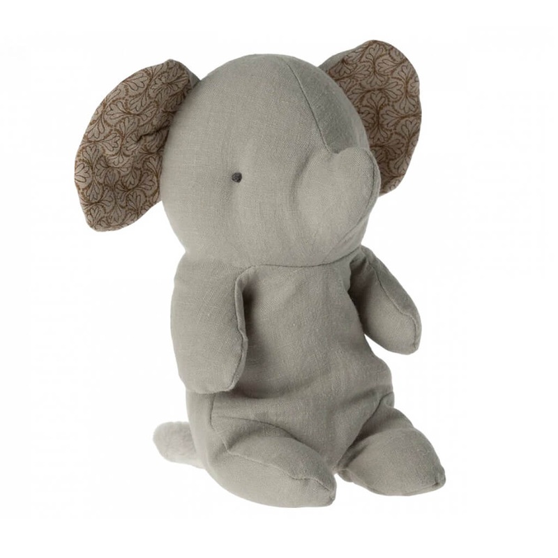 Safari Friends Small Elephant Plush Toy Grey