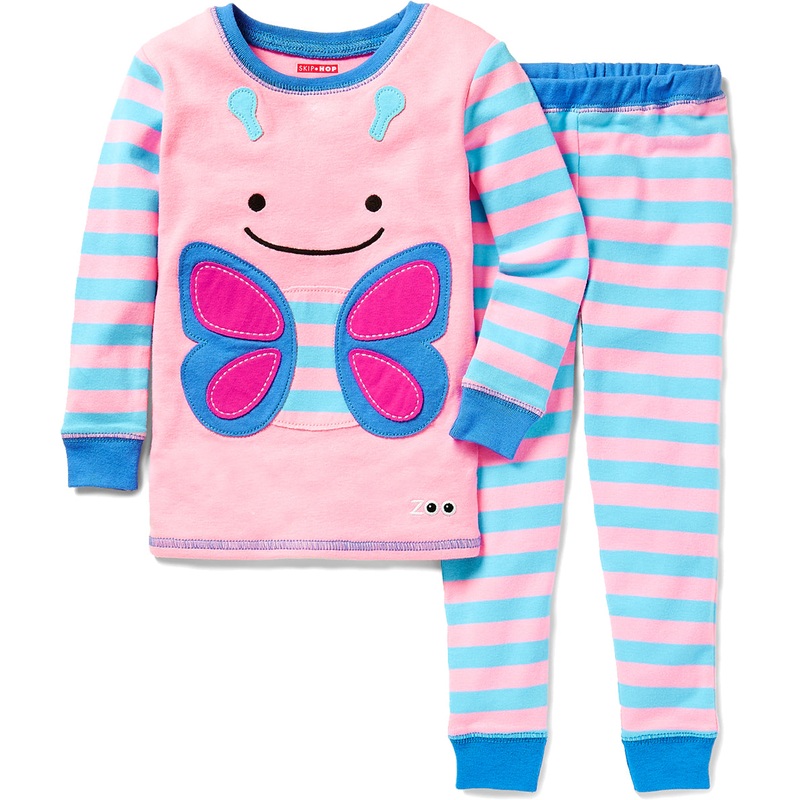 Skip Hop ZooJamas Little Kid Pajamas, 5T – Butterfly