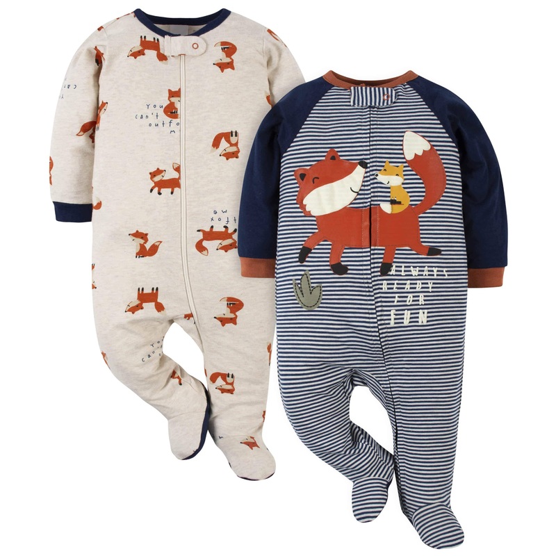 2-Pack Baby Boys Fox Sleep ‘N Plays