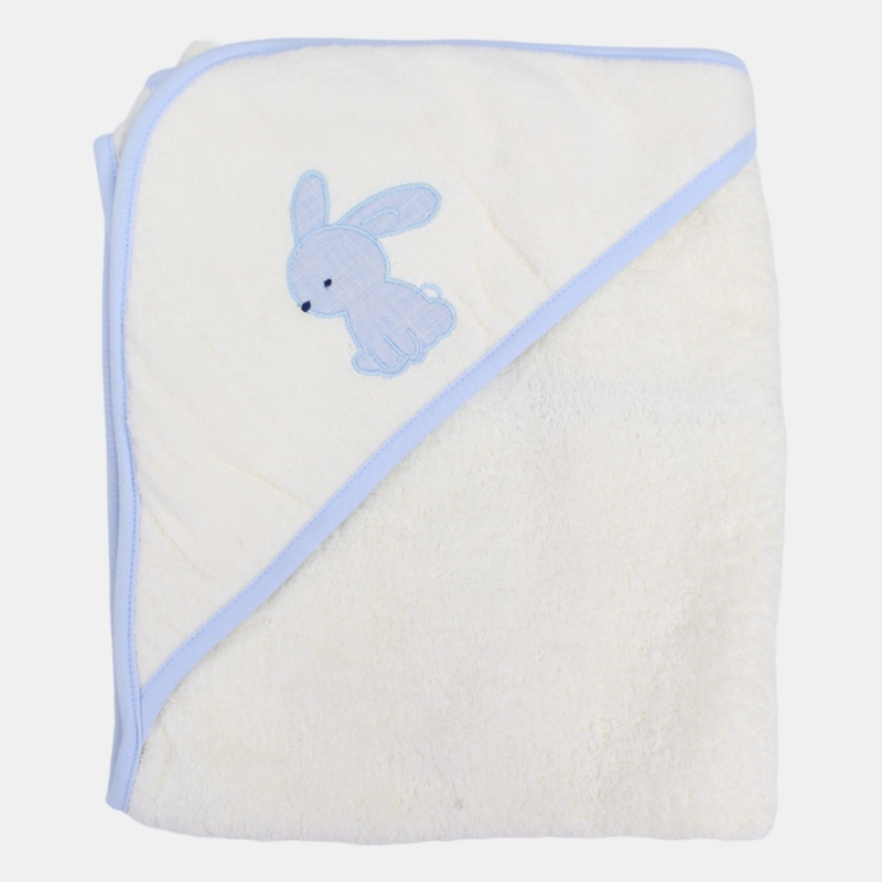 Baby Boys Cotton Hooded Towel  Cute Bunny Design