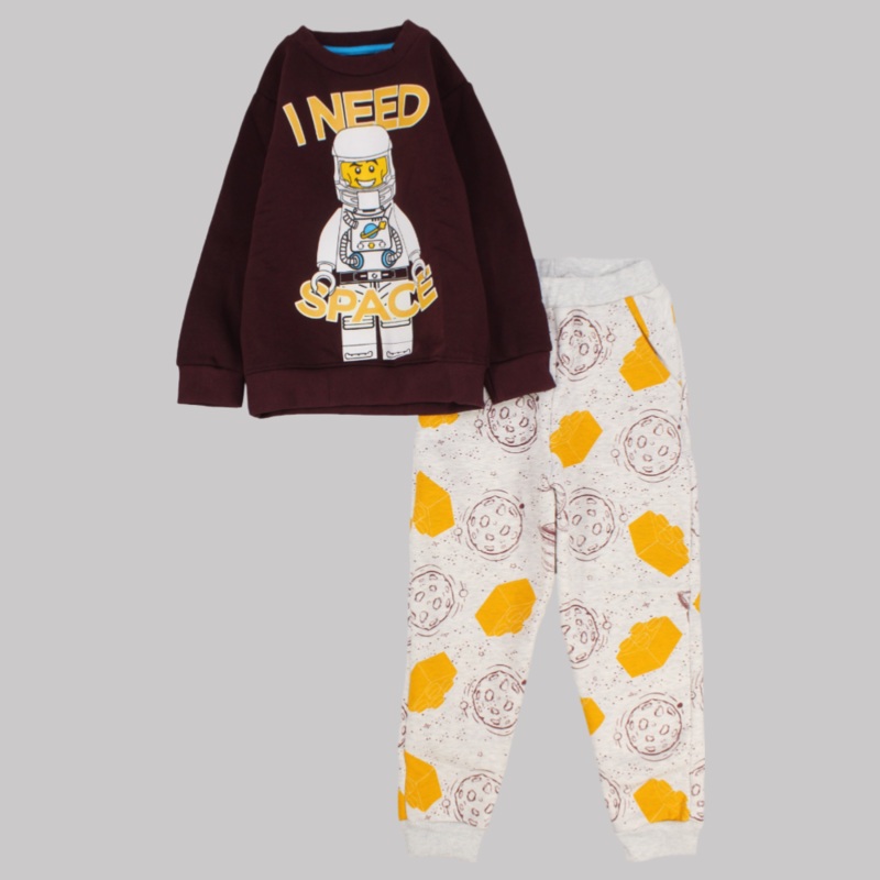 “I Need Space” Long-Sleeved Fleeced Pajama