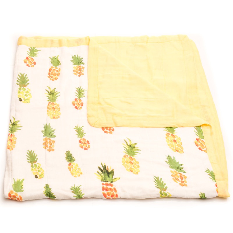 Little Unicorn Deluxe Muslin Quilt – Pineapple