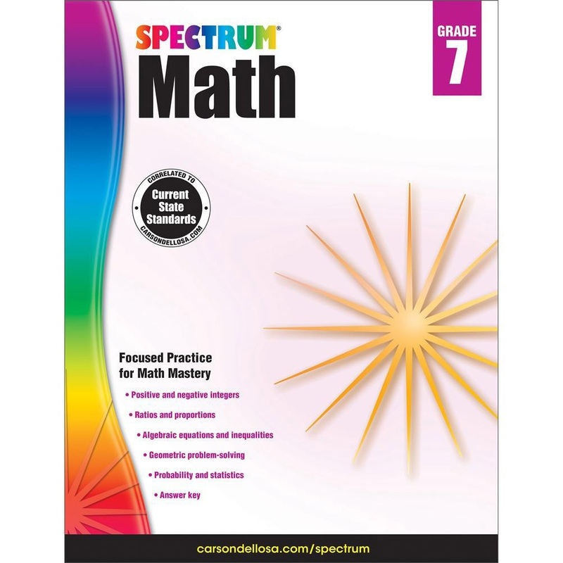 Spectrum Math Workbooks – Grade 7