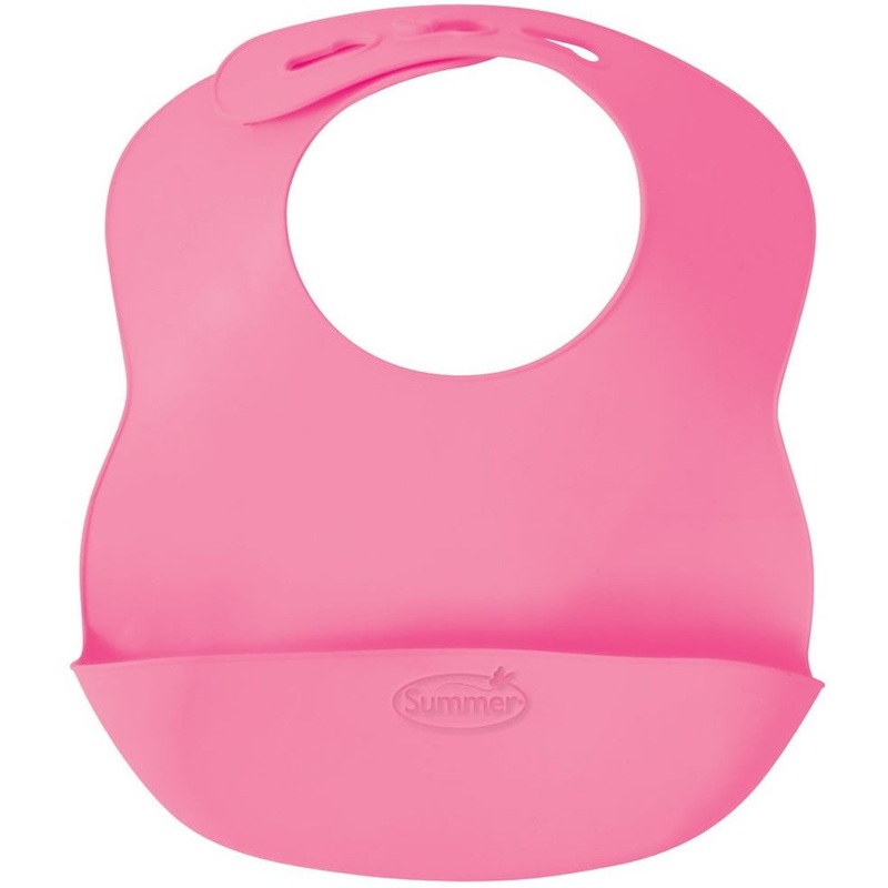 Summer Infant Bibbity Rinse & Roll Bib – Pink