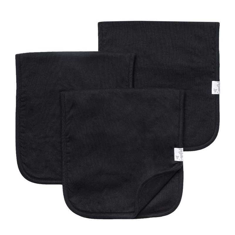 Copper Pearl Premium Burp Cloths | Black Basics