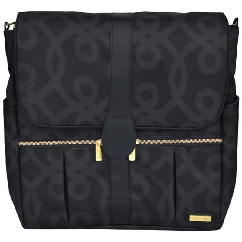 JJ Cole Backpack Diaper Bag  – Black & Gold