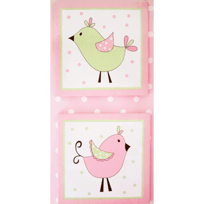 My Baby Sam Pixie Baby Pink 2 Piece Wall Art
