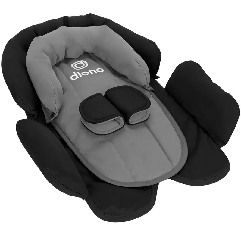 Cuddle Soft 2-in-1 Head Support with Chest Pads – Black Storm