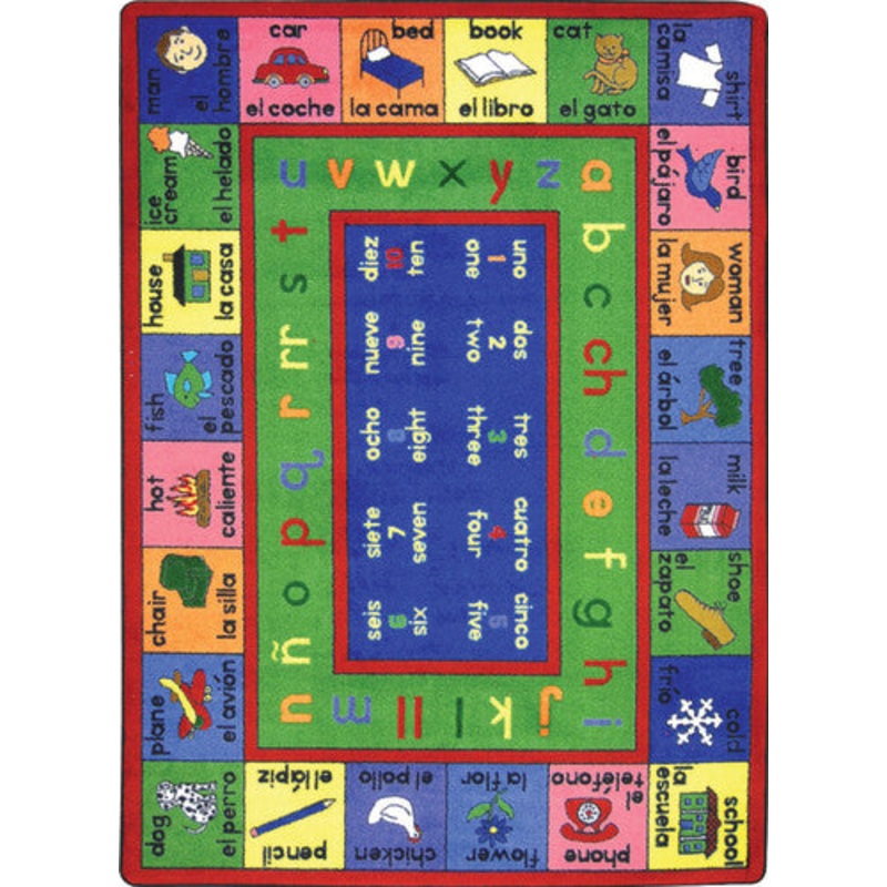 LenguaLink (Spanish) Rug, 7’8″ x 10’9″ Rectangle