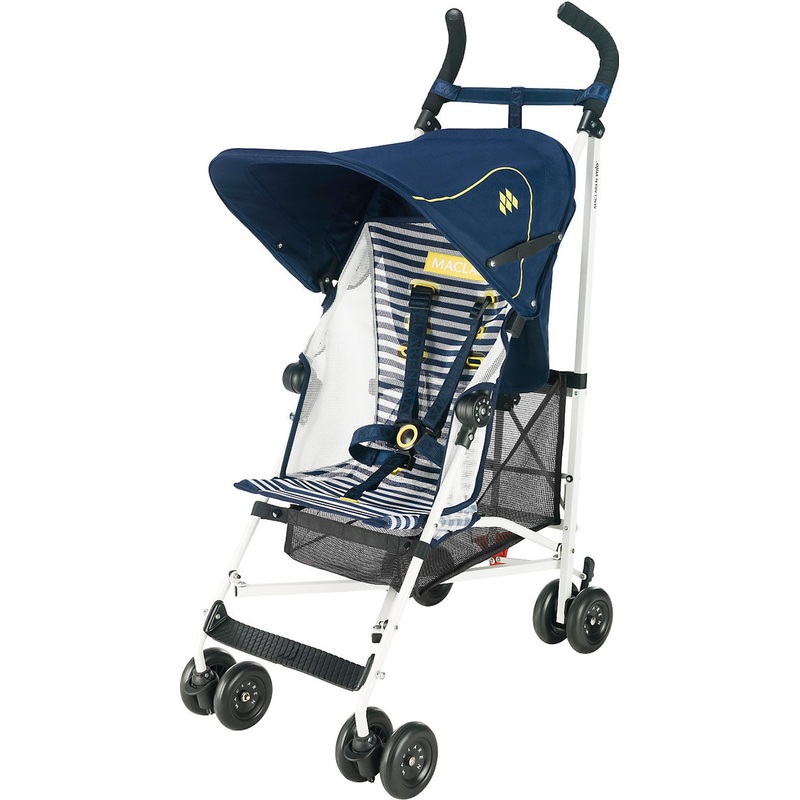 Maclaren Volo Umbrella Stroller – White Nautical Stripe