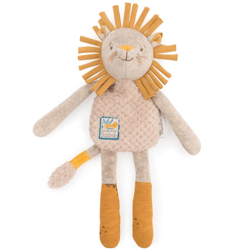 Rattle Comforter Sous Mon Baobab Lion